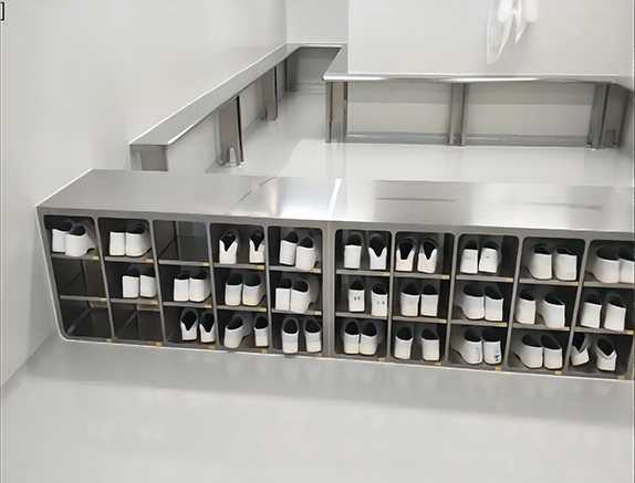 STAINLESS STEEL SHOE CABINET